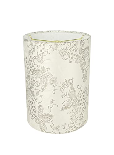 Aspen Creative 31280 Transitional Drum (Cylinder) Shape Spider Construction Lamp Shade In Off White, 8" Wide (8" X 8" X 11") #TOP1
