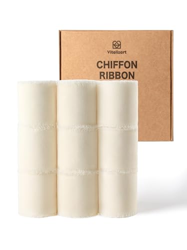 Vitalizart 9 Rolls 1.5" x 45 Yd Cream White Handmade