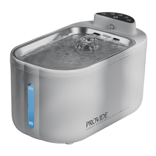 STARTIST 猫用ウォーターファウンテン 4L/135 フィルター付き 室内犬用給水器 ステンレススチール製 自動 子犬 子猫