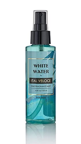 Ital Veloce White Water Fine Fragrance Mist, Spray for men, 120ml