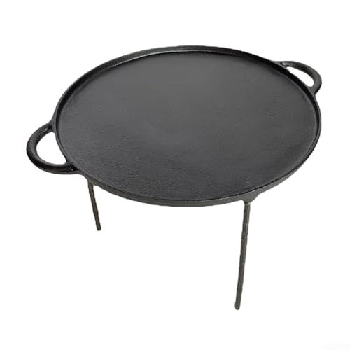 Three Leg Barbecue Plate, Large Flat Bottomed Oven Barbecue Grill, 34Cm Three Leg Baking Plate Suitable For Outdoor Barbecue And Dining - Image 7