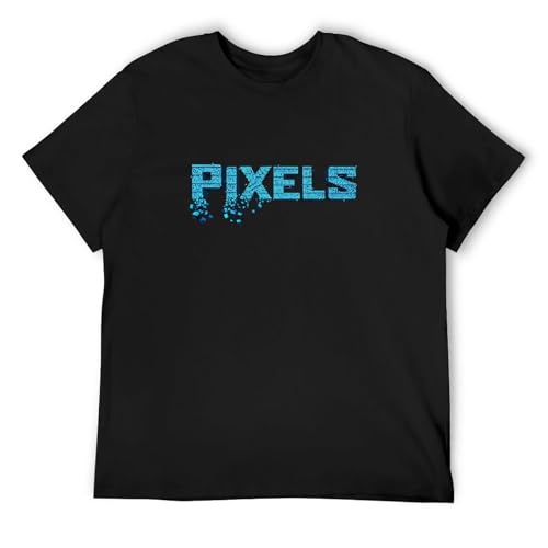 Pixels Science Fiction Fantasy Movie Fan Vintage T Shirt Short Sleeve Funny Top Black M