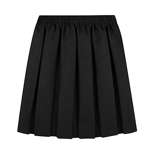 Falda de uniforme escolar tableada gris para niñas de primaria y secundaria 2
