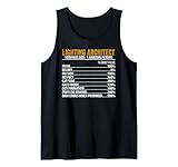 Lighting Architect Nutrition Facts Men Women Tees