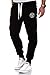 Produktbild Amaci&Sons Herren Jogginghose Sporthose Sweatpants Jogger Trainingshose 20002 Schwarz XL