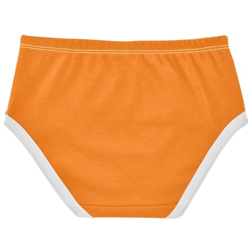 Joisal Girls Underwear Toddler 2t Cotton Panties for Girl Personalized Underpants Briefs Sun Orange2