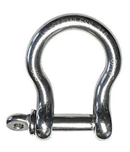 Manille inox 316 marine 8mm pour stopper la rouille et l'usure