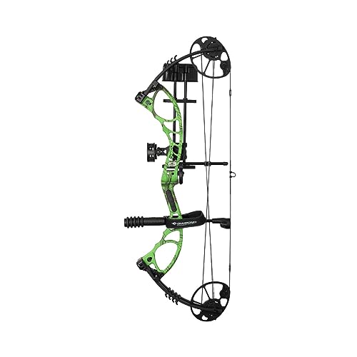 DIAMOND ARCHERY Edge XT Adjustable Accurate Stable Fully Accessorized Versatile Compound Hunting Bow, Green Country Roots, Right Hand