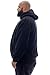 JC DISTRO USA-made Men's Big Size Mid-Weight Casual Fleece Pullover Hoodie, Black, Big7XL