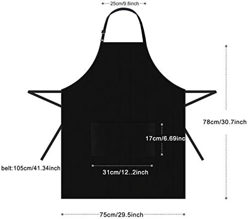 Viedouce 2 Packs Aprons Cooking Kitchen Waterproof,Adjustable Chef Apron With 2 Pockets For Home,Restaurant,Craft,Garden,Bbq,School,Coffee House,Apron For Men Women,Black #TOP6
