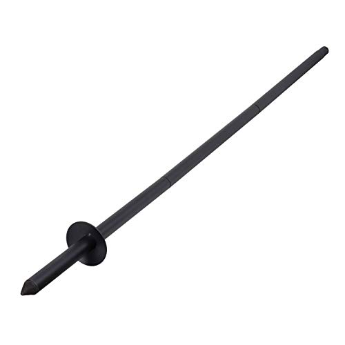 Voss.garden Mounting Post for Bird Feeders | Total Heigh of 3-part: 140 cm | Diameter: 2.8 cm | Cross-Shaped, Diameter: 60 cm | Black | Powder-Coated Metal
