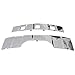 Spec-D Tuning Front + Rear Bumper Skid Plate Cover Chrome Compatible with Mercedes-Benz X164 Gl320 Gl350 Gl450 2007-2009