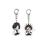 EBTY DREAMS Inc. - Set of 2 Bleac Acrylic Keychain Retsu Unohana, Zaraki Kenpachi v1