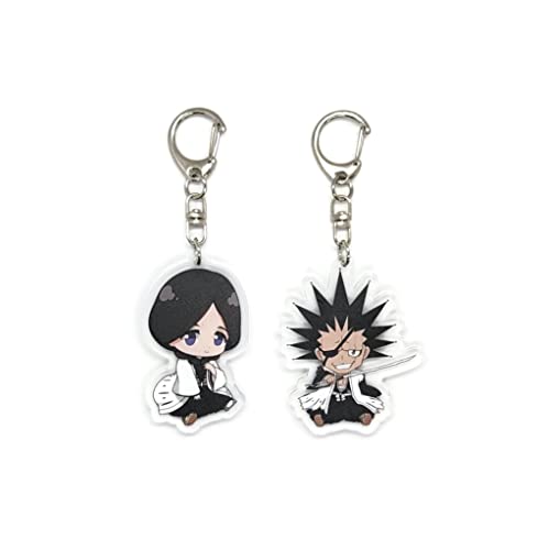EBTY DREAMS Inc. - Set of 2 Bleac Acrylic Keychain Retsu Unohana, Zaraki Kenpachi v1