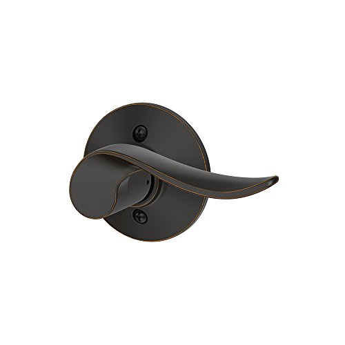 SCHLAGE Sacramento Right Handed Lever Non-Turning Lock, Aged Bronze (F170 SAC 716 RH) - image 1