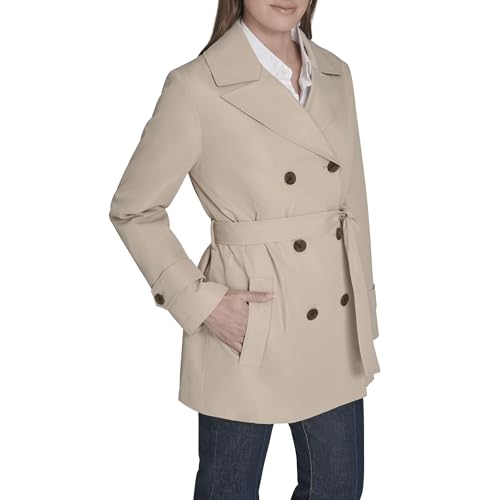 Tommy Hilfiger Women's Belted Double Breasted Everyday Trench Coat3