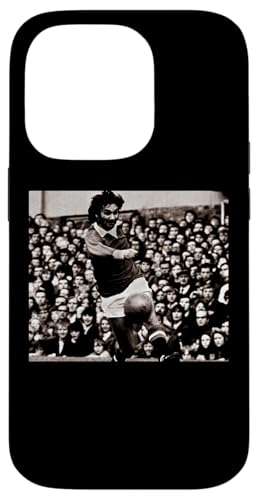 Man Utd George Best On The Ball 1971 �t�b�g�{�[�����[���h�J�b�v �X�}�z�P�[�X iPhone 14 Pro �p