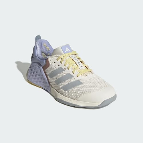 Image of adidas Women's Dropset 3 Training Shoes, Chalk White Halo Silver Violet Tone, 7 US