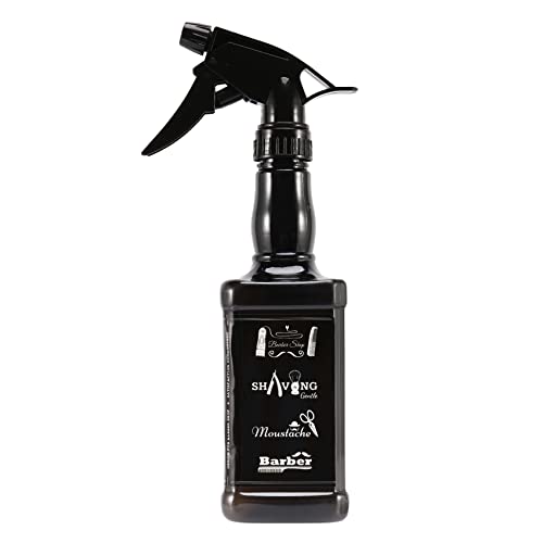 650Ml Peluquería Spray Barber Cabello Corte de Pelo Pulverizador de Agua Negro