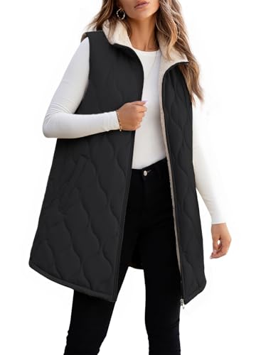 Women Long Puffer Vest - image 1