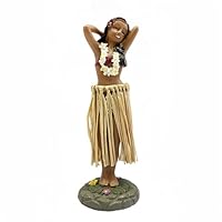 Hawaiianische Tanzfigur Armaturenbrett-Ornamente, Hawaii Hula Girl Posing, Auto Dashboard Spielzeug, Hawaiianische Armaturenbrett-Puppe, HulaTänzerin Figurine Dekoration Für Auto, Schreibtisch, Büro