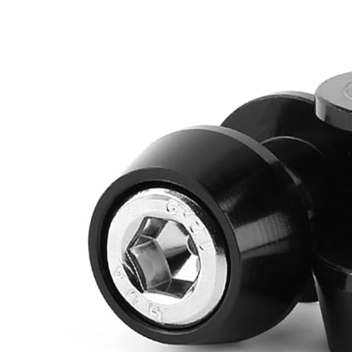 Schwingenschutz Montageständer 8/10mm Motorrad Swing Arm Spool Sliders Stehen Swingarm Bobbins Schwenkarmspule Hinteren Schwingen Heckständer Schieber Ständer Spulen Schieberegler (10MM-Schwarz)