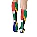 Meaudiwes Soft Travel Knee High Stockings, Fashion Dress Decor Socks, Sport Baseball Compression Socks South Africa Flag