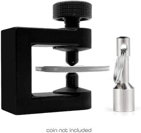 Mini-C Coin Clamper v2 Ping Test Silver Gold Coin Bar Pinger Tester, Includes Hammer