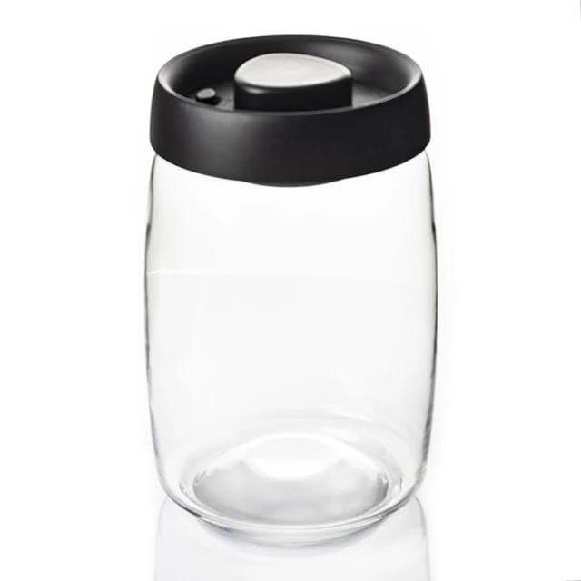 Liying Airtight Food Storage Large Containers, Vacuum, 1200ml, Coffee Beans Canister, Suitable for Tea, Flour, Spices, Rice, Dry Goods, Home Kitchen
