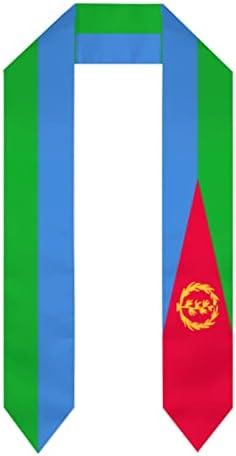 DABOYOZHZH Eritrea Flag Graduation Shawl Sash Stole Wraps Scraf For International Study Pride Women Men