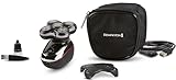 Remington Balder Deluxe XR7100, Head Rotary Shaver with Titanium Blades & Storage Pouch for Bald Men Wet/Dry Shaving with 5 Dual Track Flexing Heads and Pop-Up Trimmer