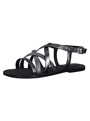 Tamaris Sandalia de mujer 1-1-28196-20, gris peltre, 38 EU Schmal