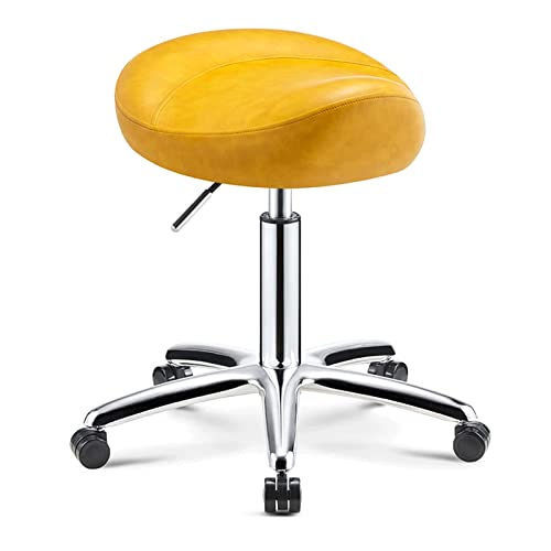 Tabouret de selle rotatif à 360 degrés avec piètement mobile et robuste - 2