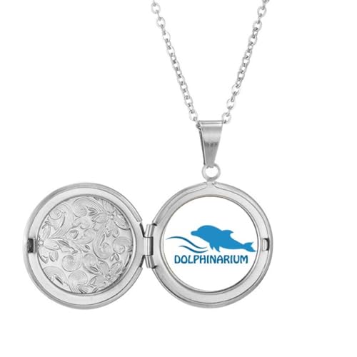 Collier dauphin en médaillon Blue Ocean pour femme