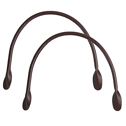 2 Pcs Reemplazo De La Correa del Bolso De Hombro De Los Bolsos Correa Hombro Cadena Cuero PU Bricolaje Asas Bolsa Accesorios Mano Bandolera Bandolera Damas Manijas Correas Hombro (Marron Oscuro) Cover