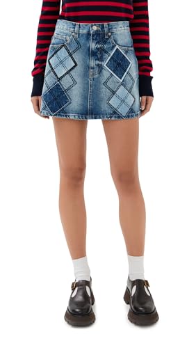 Marc Jacobs Women's Argyle Patchwork Mini Skirt