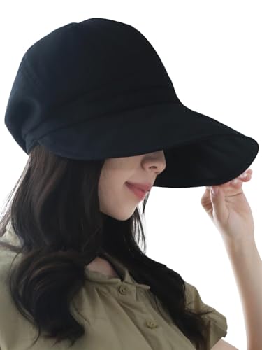 [WEISHY] 帽子 レディース キャスケット つば長選べる uvカット 冷感 日除け帽子 日焼け防止 紐付き 大きいサイズ 春夏 つば広 サイズ調整のサムネイル
