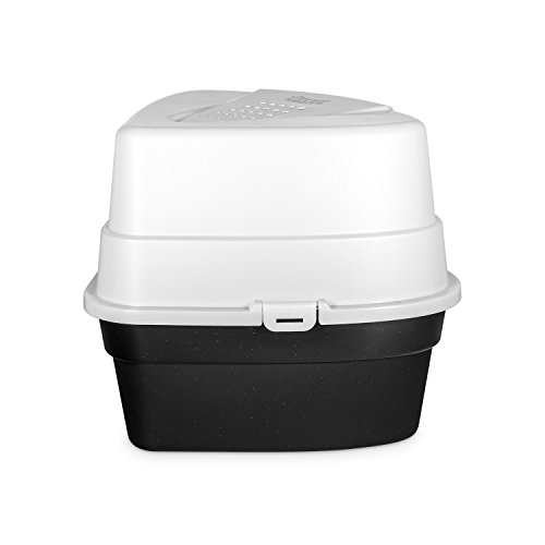 Nature’s Miracle Hooded Corner Litter Box, With Odor Control Charcoal Filter #TOP2