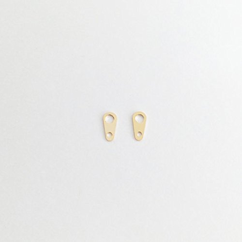 20 Pieces - 16K Gold Plated Chain Hook End Bar Jewelry Supply Craft Supplies Mignon and Mignon Supply - 20PEB (Gold)