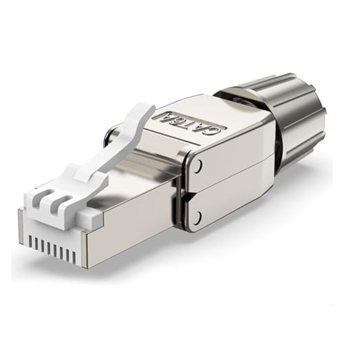 RJ45 Cat8 Cat7 Cat6A Connector Reusable Ethernet Termination(1PCS,CAT6A STP Connector)