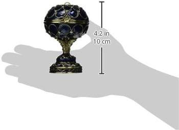 Miniatura 4 de Design Toscano Royal Palace Collection Romanov - Huevos de Peterhof esmaltados, color azul