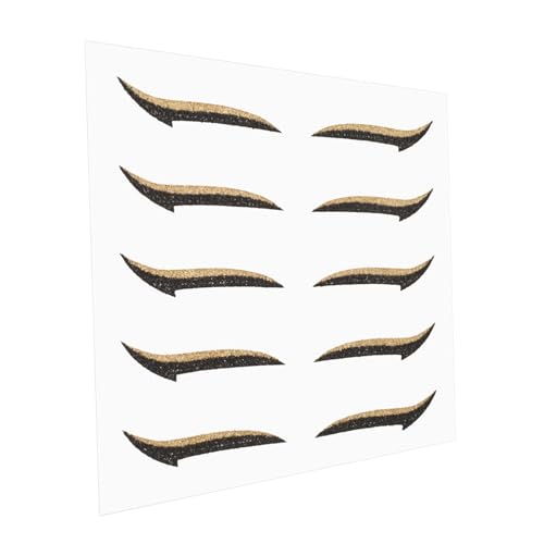 Pegatinas de delineador para ojos 5 pares autoadhesivas miniatura 1