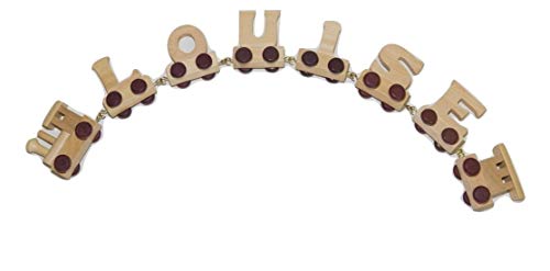 Fun World Toys® Buchstabenzug aus Holz, personalisierbar, 6 Buchstaben, Namenszug Cover