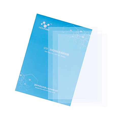 NOVA3D Lot de 3 films FEP en résine pour imprimante 3D LCD 8,9" - Convient pour Saturn/Photon Mono X / Whale2 Cover