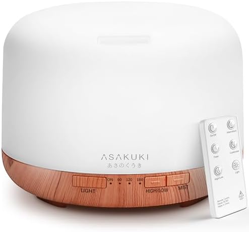 ASAKUKI 500ML Essential Oil Diffuser 1