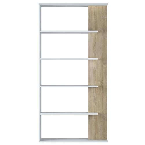 Librería comedor Alida blanca para solucionar la falta de espacio 7
