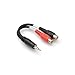HOSA 3.5mm TRSM to Dual RCAF Stereo Breakout Cable [Set of 3]