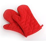 Baking Gloves Color Anti-scalding Oven Mitts Kitchen Baking Microwave Heat Resistant Thick Gloves Insulation Tools (Color : 1) (2)