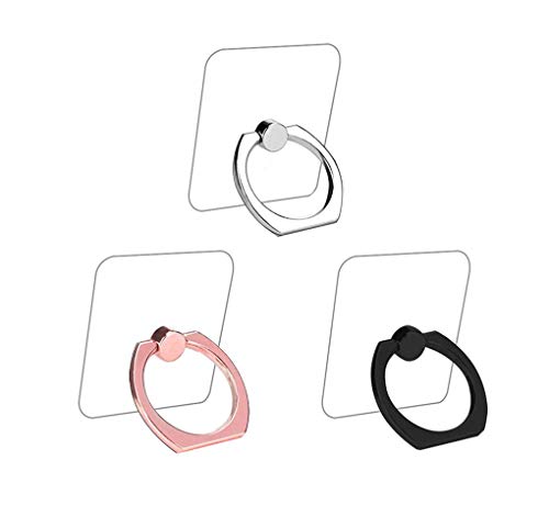 Transparent Cell Phone Ring Holder Kickstand,Clear Phone Finger Ring Grip Stand for Phones,Pad