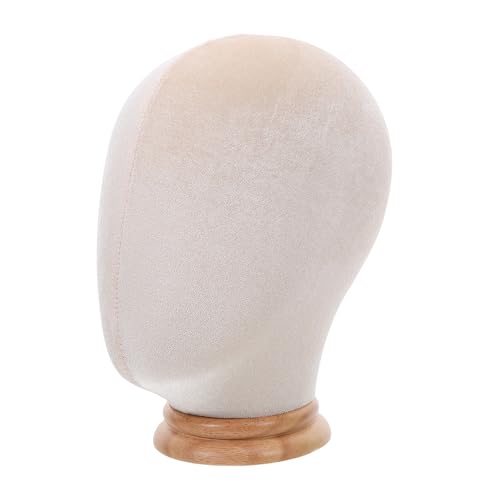 Cabilock Soporte para Sombreros y Pelucas de Madera Beige con Base Estable para Exhibición de Belleza y Tiendas Soporte Ligero y Seguro para Gorros y Tocados